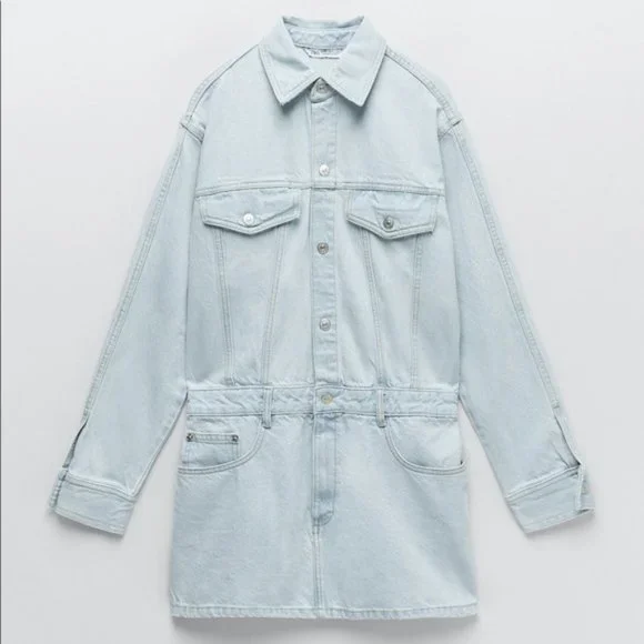women's denim mini dress Splendid - Lounge Denim Mini Dress